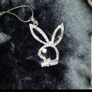 Playboy Bunny  Necklace  Swarovski crystal